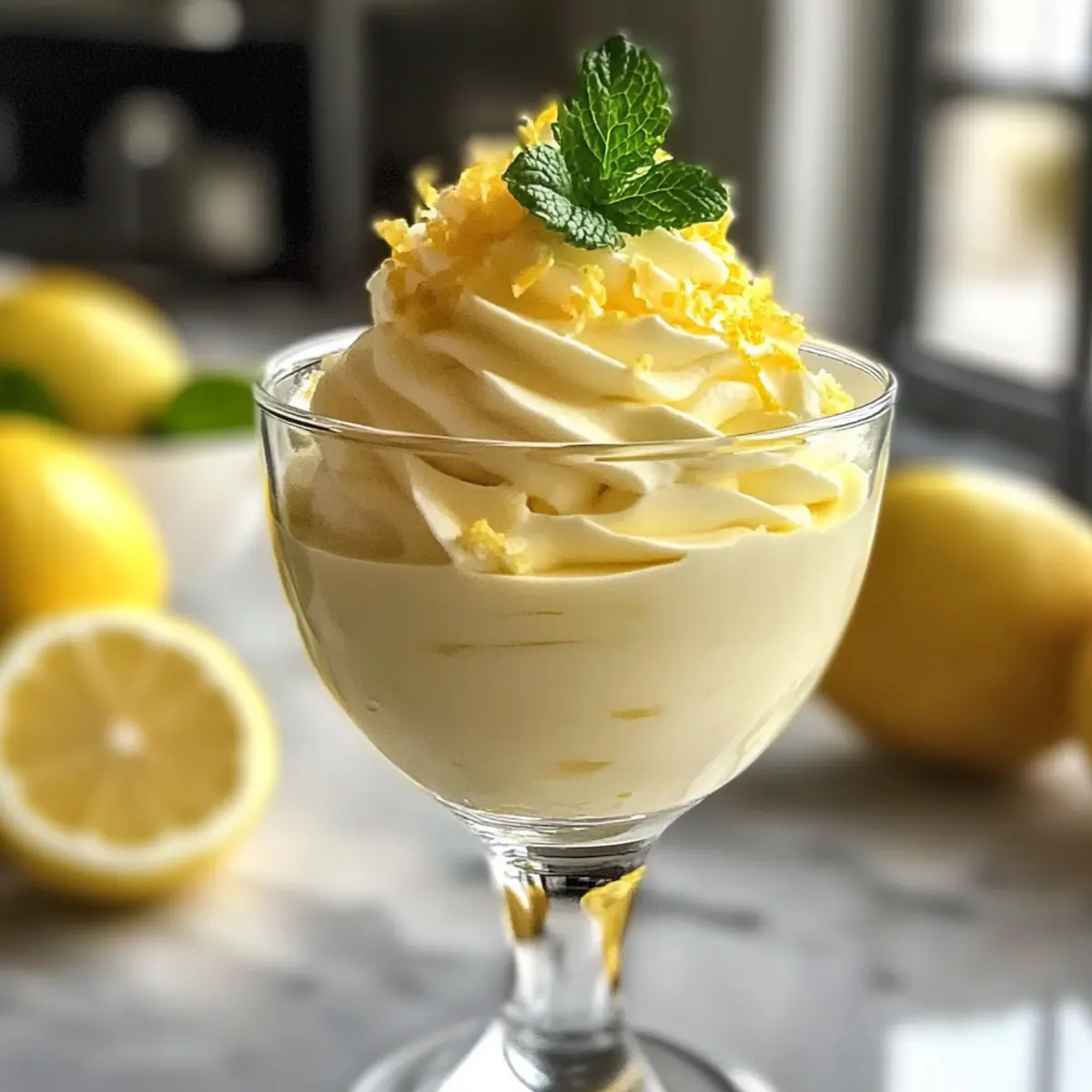 Zitronenmousse