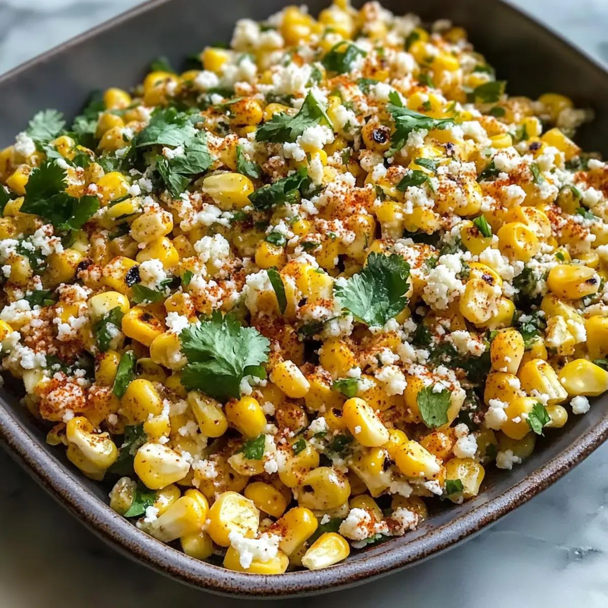 Mexikanischer Straßensalat mit Mais