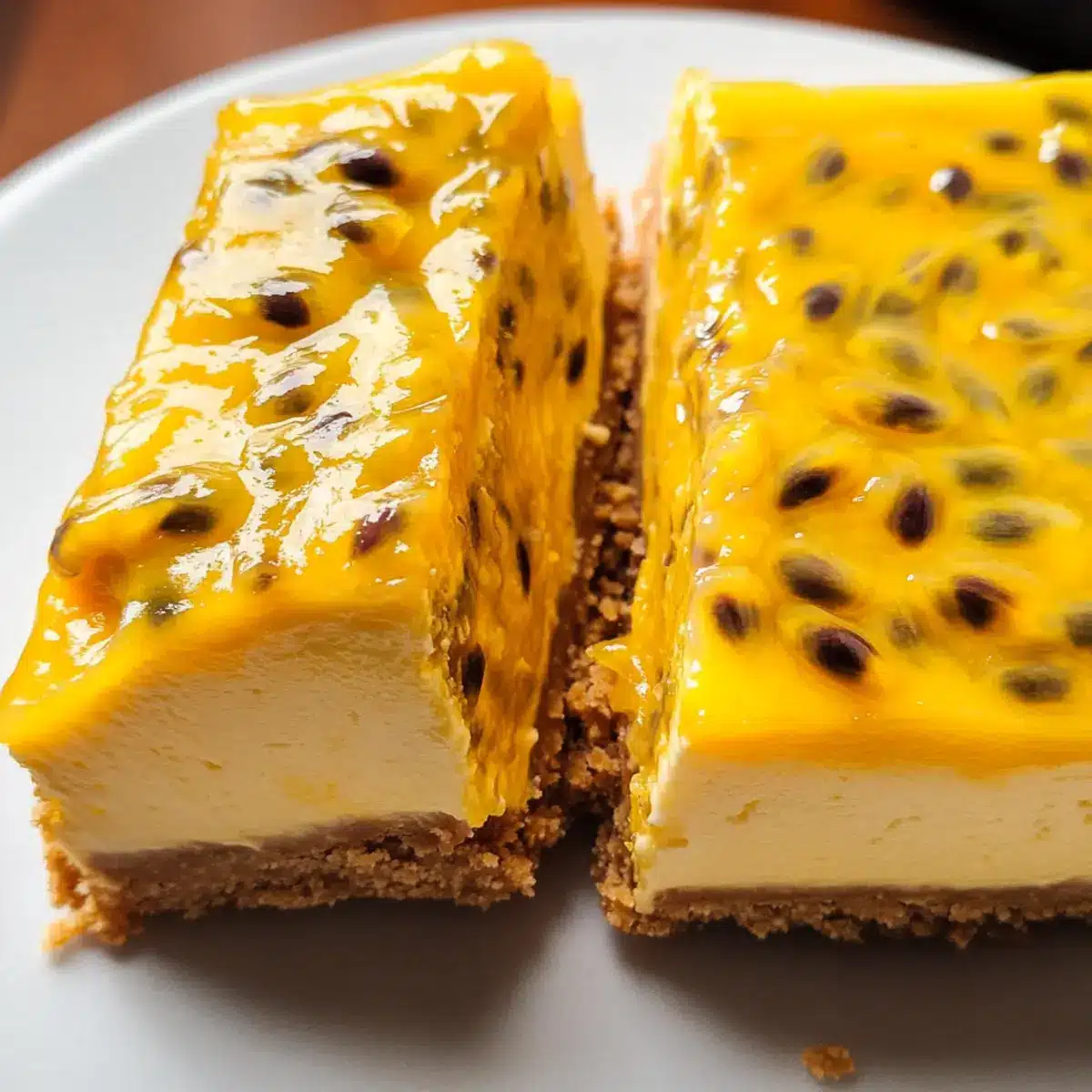 Keine Backen Passionsfrucht Käsekuchen
