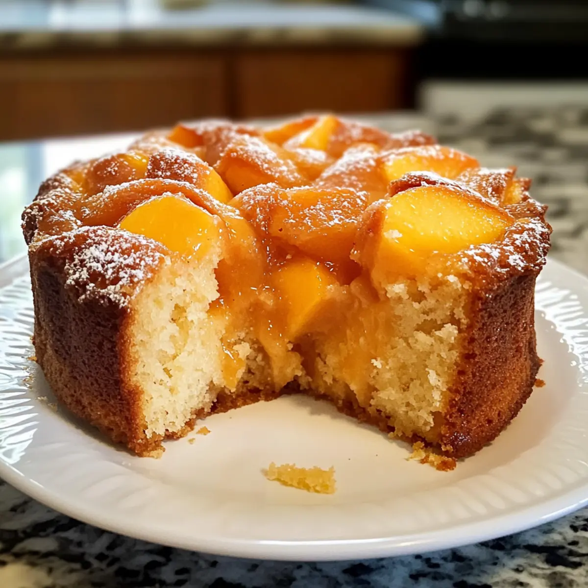 Pfirsich-Cobbler-Pfundkuchen