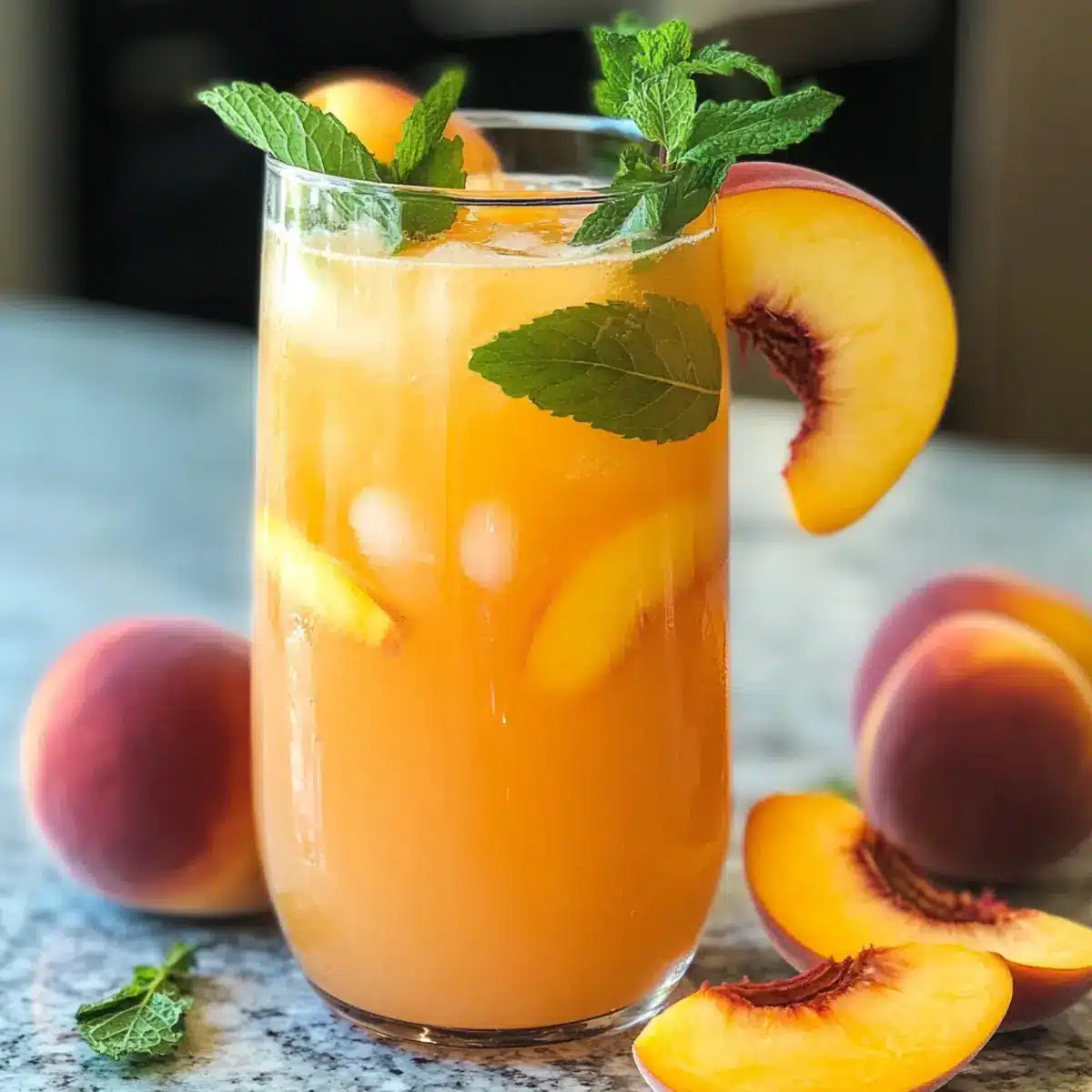 Pfirsich-Limonade