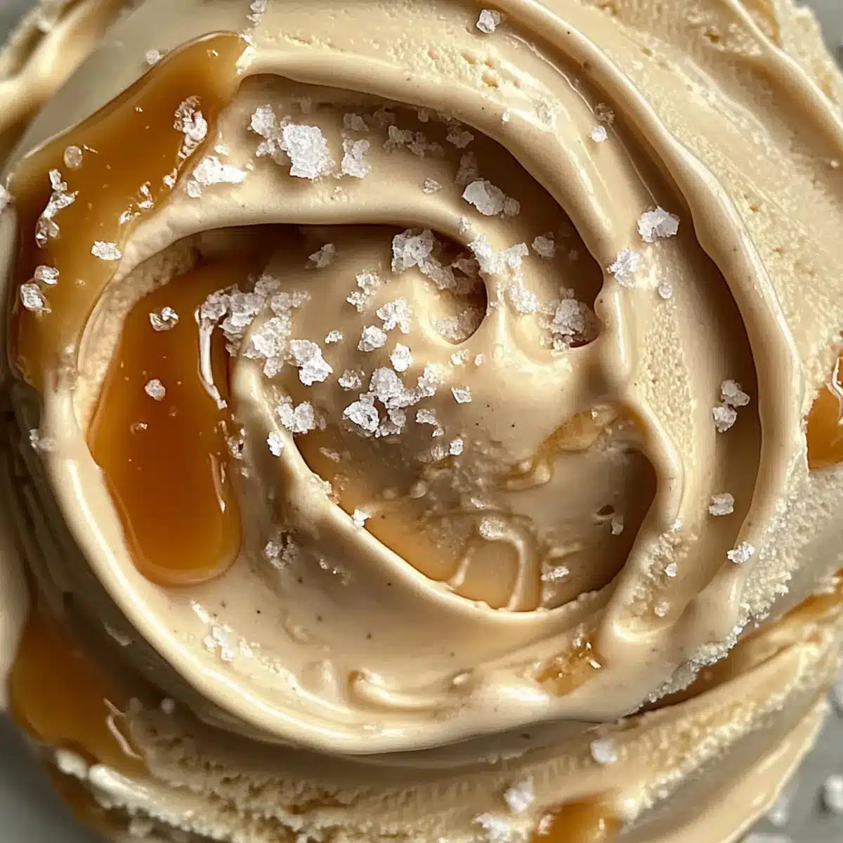 gesalzene Karamell-Eiscreme