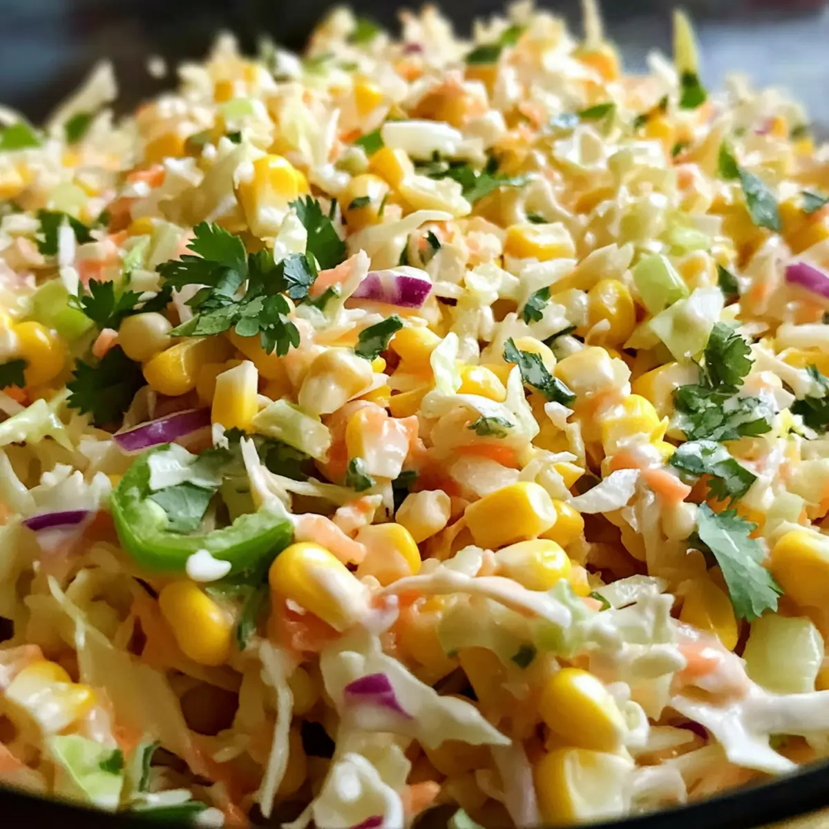 Scharfer Mais-Krautsalat