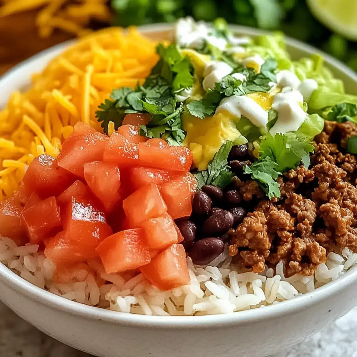 Taco-Reis-Schüssel