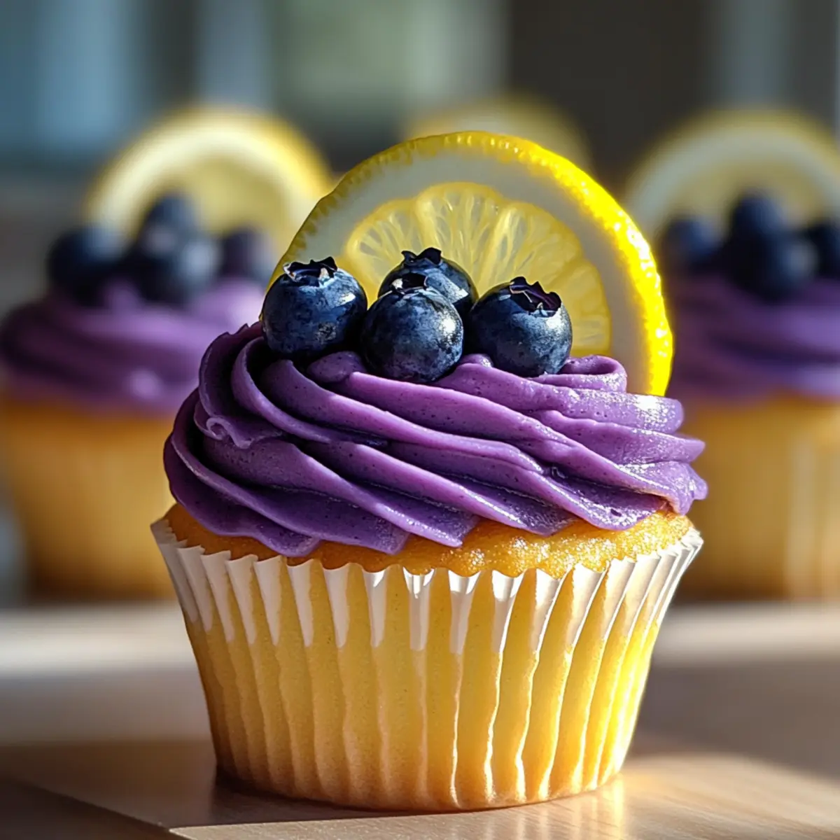 Blaubeer-Limonade-Cupcakes