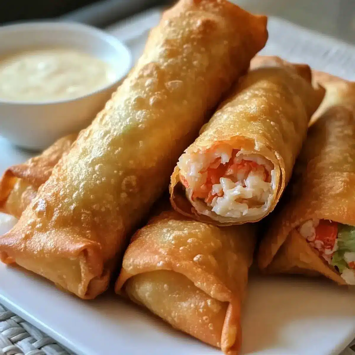 Krabben Rangoon Frühlingsrollen
