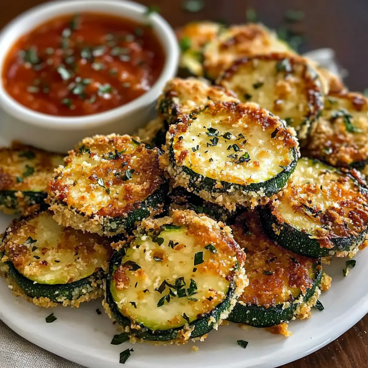 Knusprige Parmesan-Zucchini-Bisse