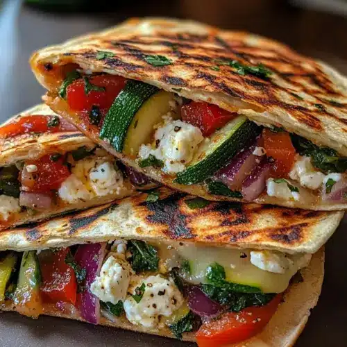 Gegrillte mediterrane Gemüse-Quesadillas