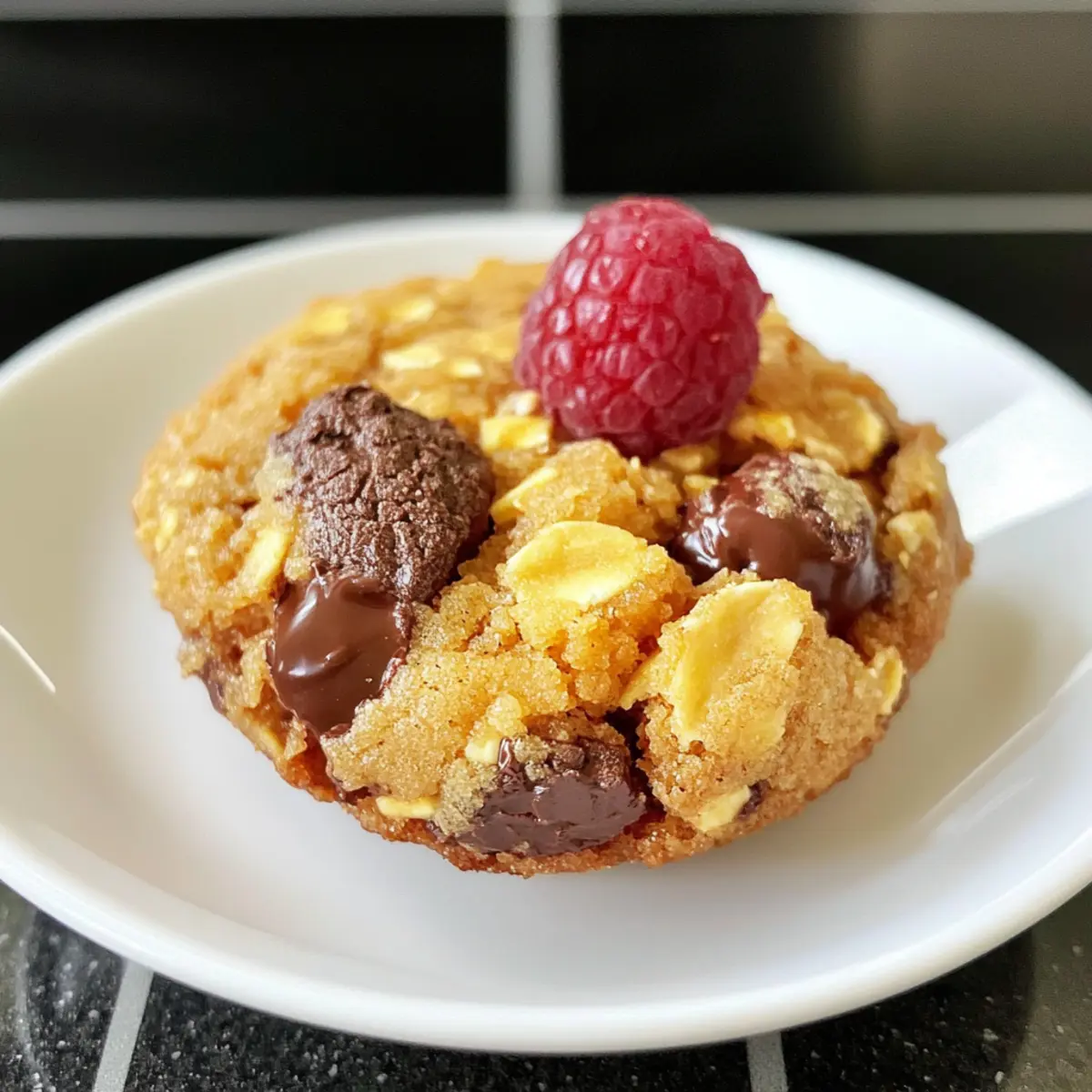 Mango-Kokos-Sorbet mit Himbeeren