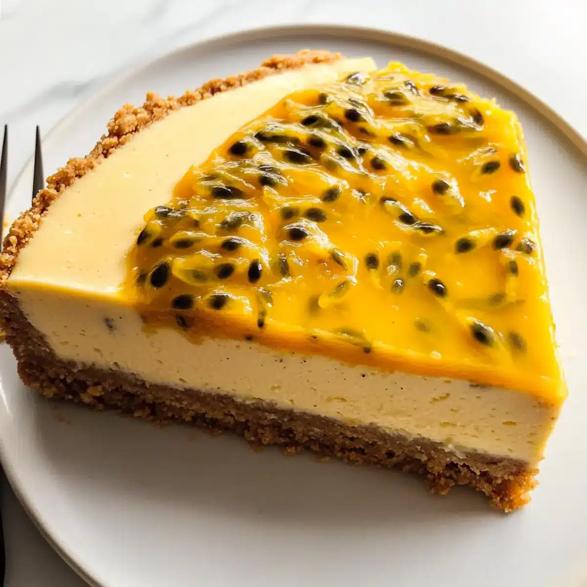 Kein Backen Passionsfrucht Käsekuchen