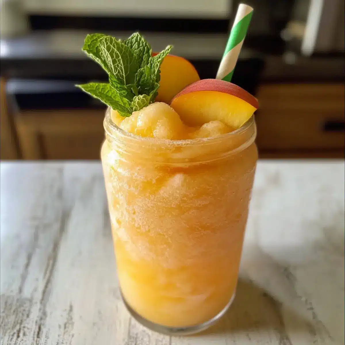 Pfirsich-Limonade-Schlurf