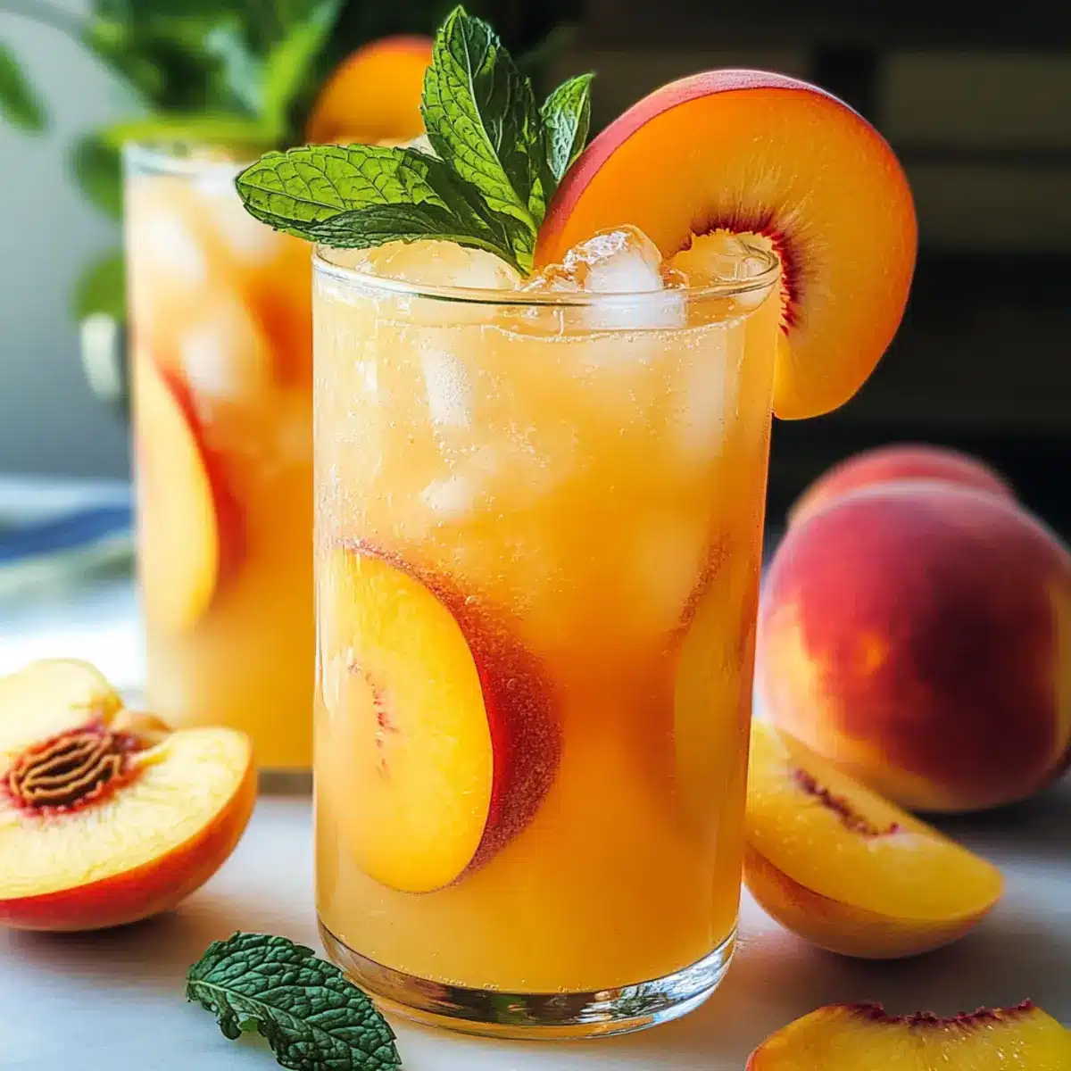 Pfirsich-Limonade